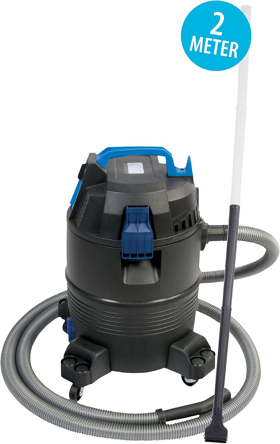 AquaForte Nat-/droogzuiger - 1400 w - kunststof tank - 35 l - 4 m slang – reiniging van vijvers en zwembaden