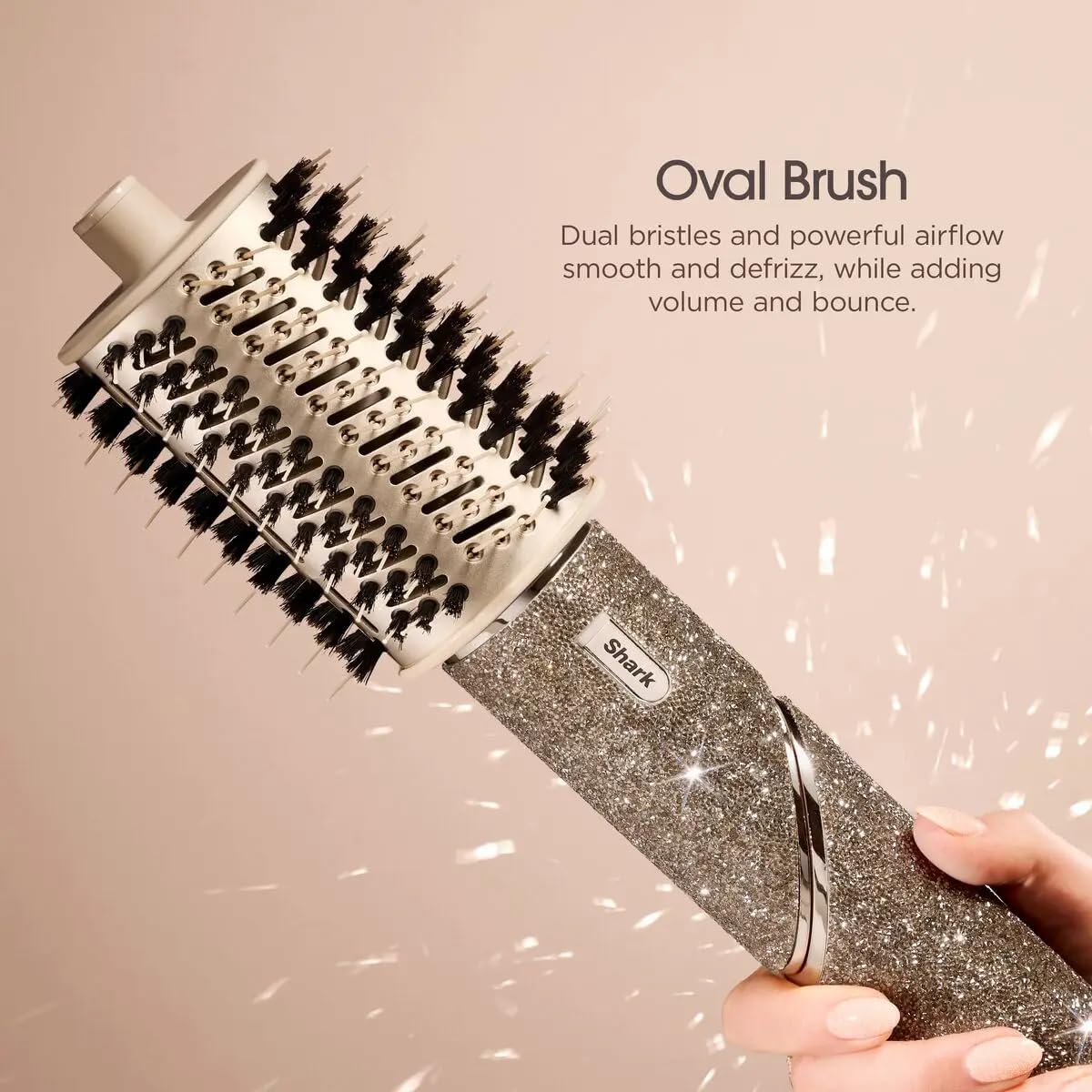 Shark FlexStyle Sparkle Limited Edition Gold Diamond 5-in-1 haarstyler en -droger met krultang, paddleborstel, ovale borstel, concentrator, diffuser, opbergdoos, zonder schade door hitte HD446JSEU