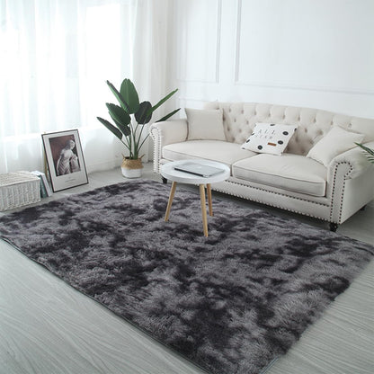 vloerkleden, pluizige tapijten voor in de slaapkamer, vloermatten, anti-slip woonkamertapijten, shaggy pluche tapijten voor de woonkamer, woondecoratie (250 * 300 cm, zwart grijs)