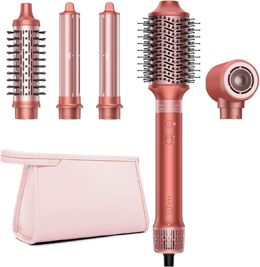 5-In-1 Haarstyler – Airstyler – Föhnborstel – Krultang – Volumeborstel – Met Reistas – 110.000 Tpm Borstelloze Motor – Ionentechnologie Tegen Pluis