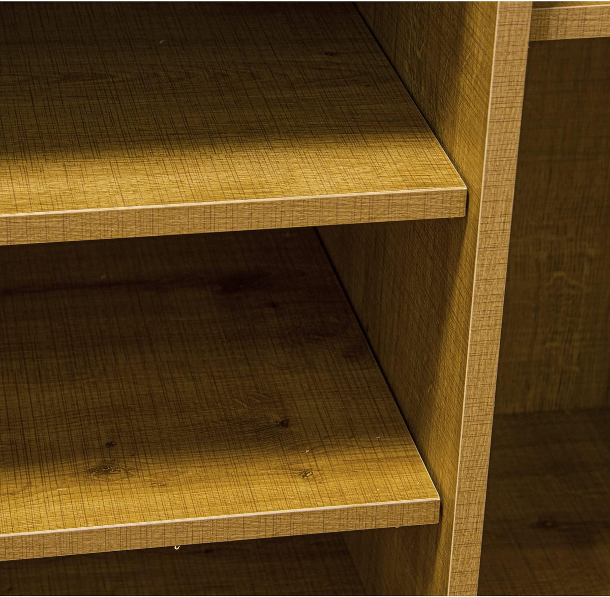 DRW Schoenenkast met 2 deuren van hout in zwart en natuur, 80 x 36 x 115 cm, hoogte: 15 cm