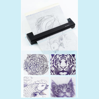 Tattoo Stencil Printer – Stencilprinter Tatoeage – Tattoo Transfer Printer – Thermische Printer – Draagbare Printer – Inktloos Printen – Bluetooth Verbinding