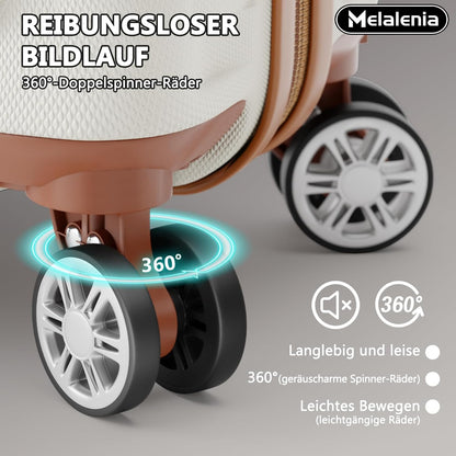 Melalenia ABS harde grote koffer, 28 inch bagage met dubbele spinnerwielen,TSA reisbagagesloten