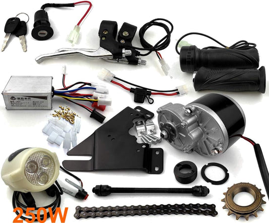 24 V 250 W elektrische fiets conversiekit E-bike kit elektrische scooter fiets GNG elektrische motor (side-mounted) ..
