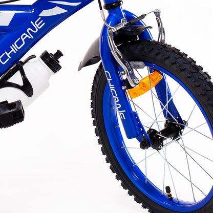 SCH Chicane fiets, kinderfiets, blauw, 16 inch