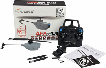 Amewi AFX-PD100 met HD-camera helikopter RtF grijs RC afstandsbediening