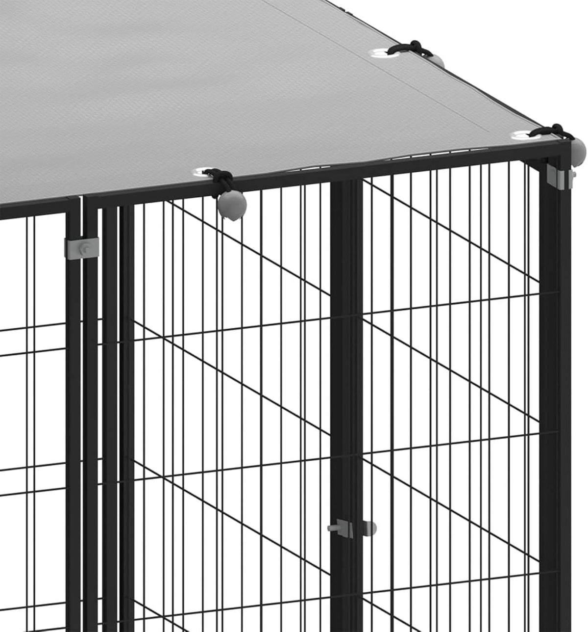 Outdoor Chicken Cage for Small Animals with Lockable Door, Fence, Bird Cage, Chicken Cage, Freewheel, Chicken Cage, Outdoor House, 550 x 440 x 110 cm (L x W x H)