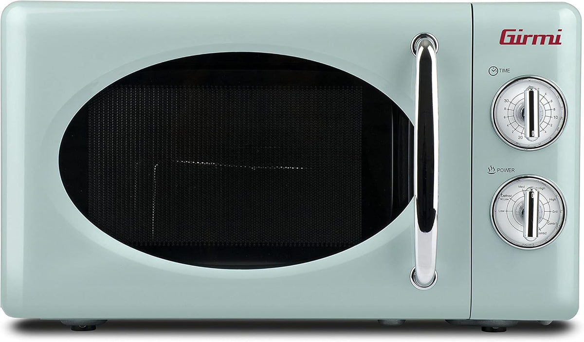 Magnetron – Oven – Microwavemachine – Keukenapparaat – Grillfunctie – 20 Liter Inhoud – 700 W Magnetronvermogen & 800 W Grillvermogen – Retro Groen Design