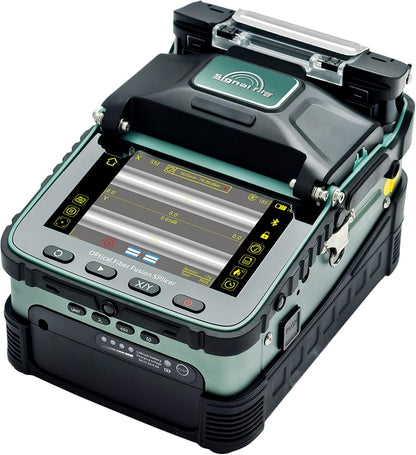 AI-6A+ Fusion Splicer Glasvezel Kit – Kernalignering, 6 Motoren, Ingebouwde OPM/VFL, 8s Splijten 18s Krimptijd, Glasvezel Spliceerapparaat Voor SM/MM/DS/NZDS Kabels