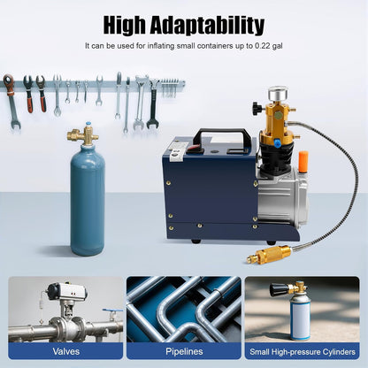 PCP Compressor Automatische luchtcompressorpomp, hogedruk luchtcompressor, cilinderinhoud 80 l/min, hogedrukluchtpomp, 30 MPA, hogedruk PCP-inflator