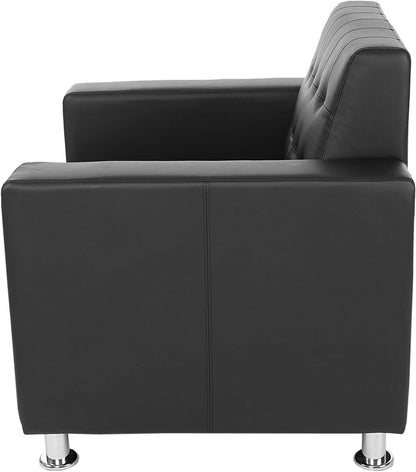 Loungestoel – Fauteuil – Relaxstoel – Armstoel – Loungestoel Kunstleer – Hoogwaardig Kunstleer – Massief Houten Frame – Stevige Metalen Poten