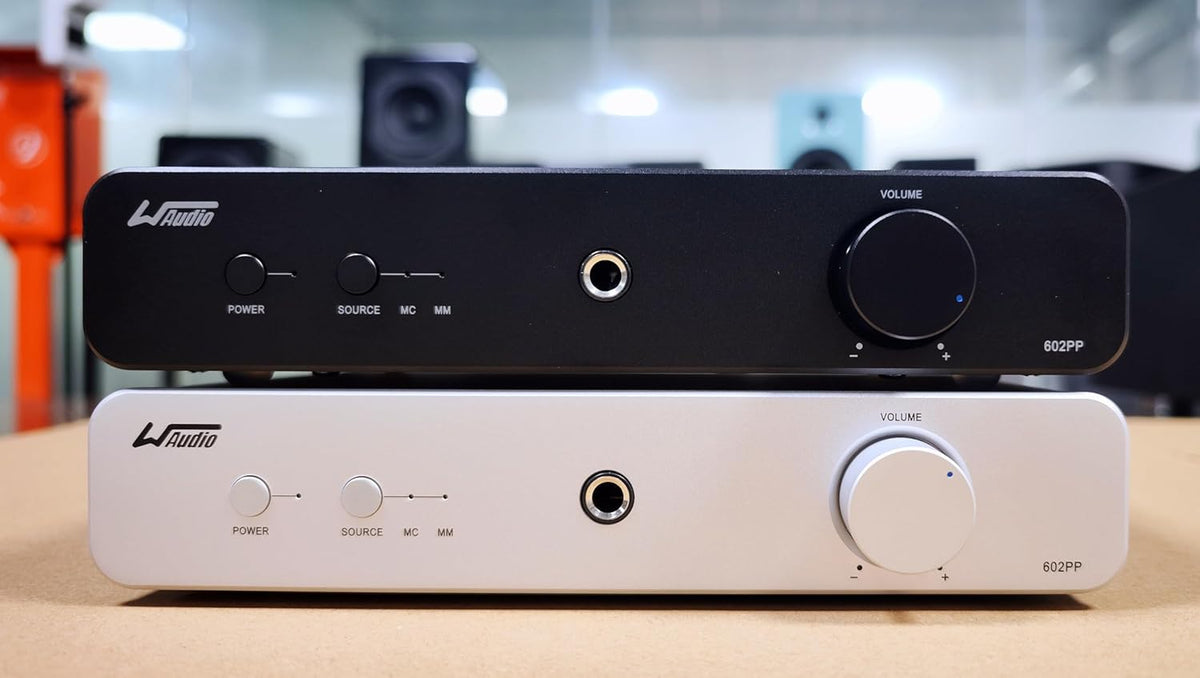 WAudio High Fidelity Phono voorversterker voor MM/MC draaitafels (zwart)