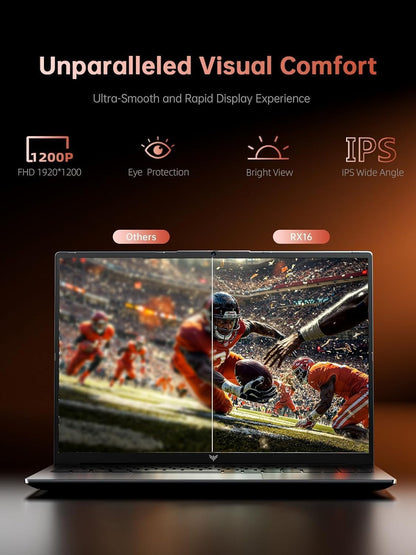 ACEMAGIC 2026 Ryzen 7 H255 Gaming Laptop, Up to 4.9 GHz, 16 GB RAM DDR5 4800 MHz, 512 GB SSD, 16 Inch 1200 FHD Display, Backlit Gaming Laptop, WiFi-6, Usb 3.2, Type C