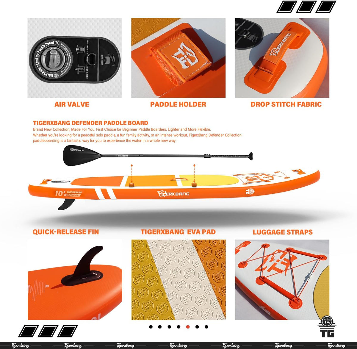 <font dir="auto" style="vertical-align: inherit;"><font dir="auto" style="vertical-align: inherit;">        Inflatable Stand Up Paddleboards 305 x 76 x 15 cm with high-quality stand-up board accessories, all-round paddleboards for adults/children, Defende