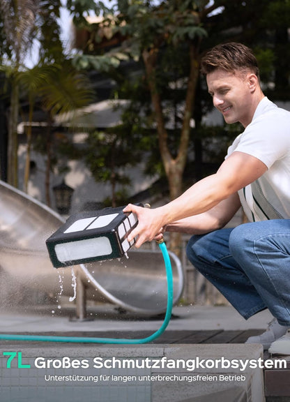 WYBOT F1 Zwembad-skimmer op zonne-energie, zwembadrobot met accu, ultrastil, app-bediening, voor alle zwembaden, zwart oranje (oplader niet inbegrepen, zie speciale aanbieding)