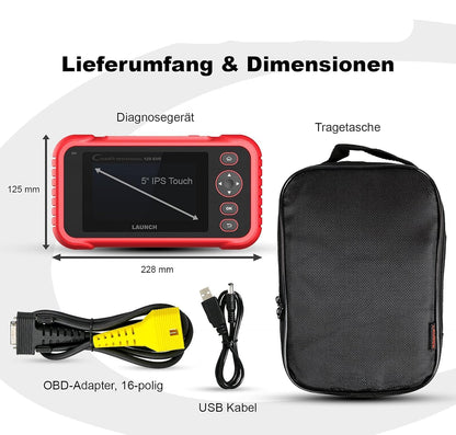 OBD2 Diagnosetool – Auto Uitleesapparaat – Autodiagnose Scanner – Foutcode Lezer – EOBD Tester – 4 Systemen Diagnose – 7 Servicefuncties – Touchscreen – Wifi Update