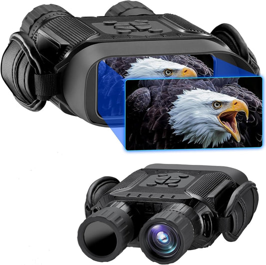 Nachtzichtapparaat, 4K HD Digitaal Infrarood Krachtig Verrekijker Met Nachtzicht 1300 ft / 400 m bereik, HD-beeld 1280P 5x Digitale zoom Nachtzicht voor Vogelobservatie, Camping,Jacht Met 32G,4in TFT