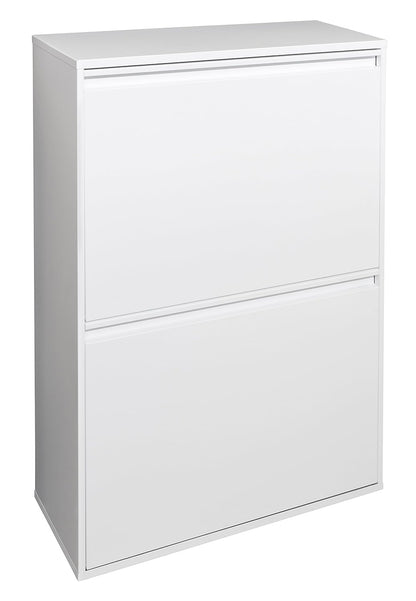 Afvalcontainer – Recyclingbak – Vuilnisemmer – Afvalscheidingsbak – Wit 4x17 L (68 L) – Stalen Behuizing – Uittrekbare Lades