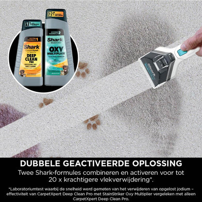 Vlekkenverwijderaar – Spotreiniger – Vlek- en Geurverwijderaar – Tapijtreiniger – Dierenvlekkenreiniger – Compact en Draagbaar – Twee Reinigingsformules
