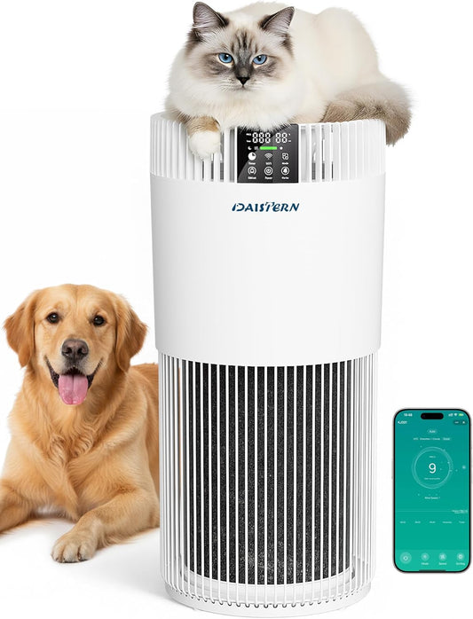 Smart Luchtreiniger Voor Huisdieren – Luchtreiniger – Luchtzuiveraar – Luchtzuiveringsapparaat – Huisdierreiniger – Tot 78 M² – HEPA H13-Filter En CADR 345 M³/H