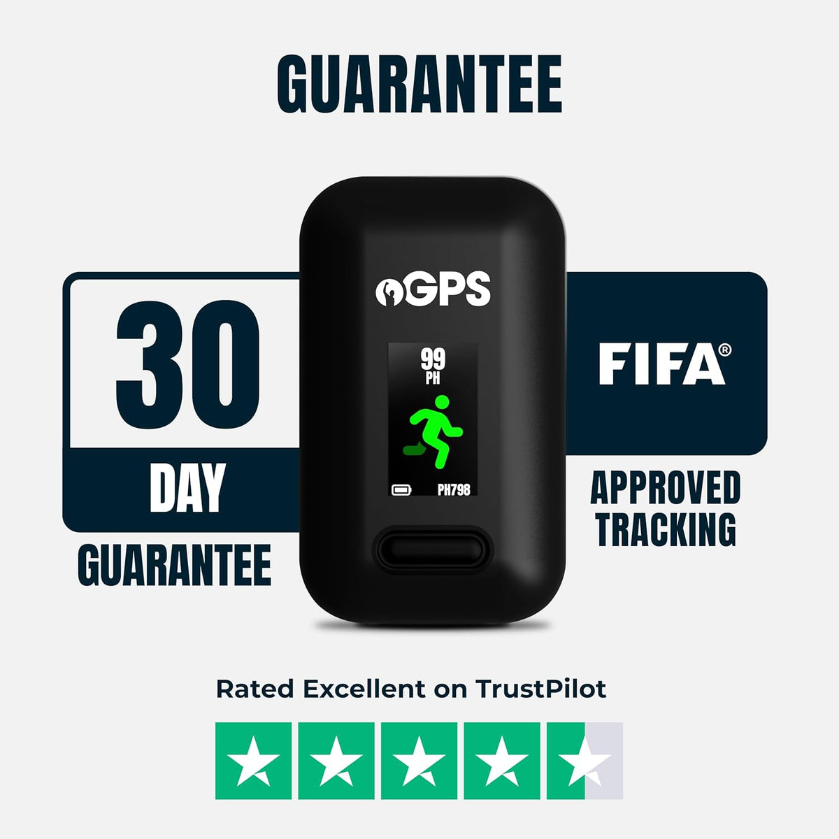 PitcheroGPS Fitness Tracking-pakket, GPS-sporttracker-vest en 12 maanden abonnement, voetbaltrainingsuitrusting (Youth Large)