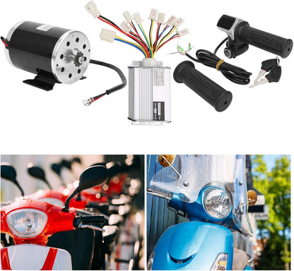 Elektrische Fiets Motor Conversie Kit, DIY 48V 1000W Motor Met Gashendel Toetsen Controller Voor Elektrische Scooter