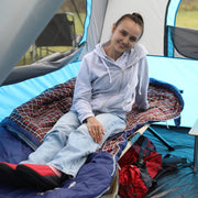 KingCamp Slaapzak XL 3-4 Seizoenen Katoen Flanel 220 x 100 cm Extra Groot voor Volwassenen Extreem -8 °C Compact Draagbaar Comfortabel Professioneel Warm voor Kamperen Wandelen Buiten Binnen