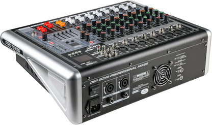 Powermixer met versterker Soundcraft audio mixer 8 kanaals, DJ profi audio interface, streaming muziek live, 2 * 300W geluidskaart 16 DSP reverb-types