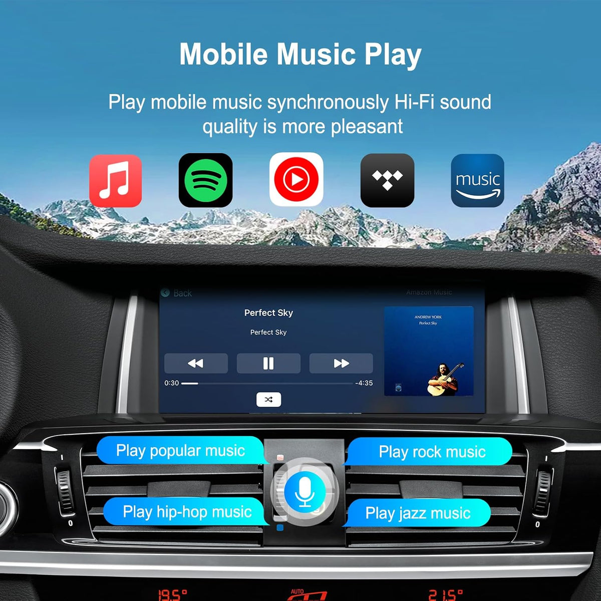 Retrofit Kit Decoder BMW CIC Systeem – CarPlay Adapter – Android Auto Interface – Draadloze Multimedia Module – Bluetooth WiFi Receiver – Draadloze CarPlay & Android Auto – Plug-and-Play Installatie – Originele Stuurwielbediening