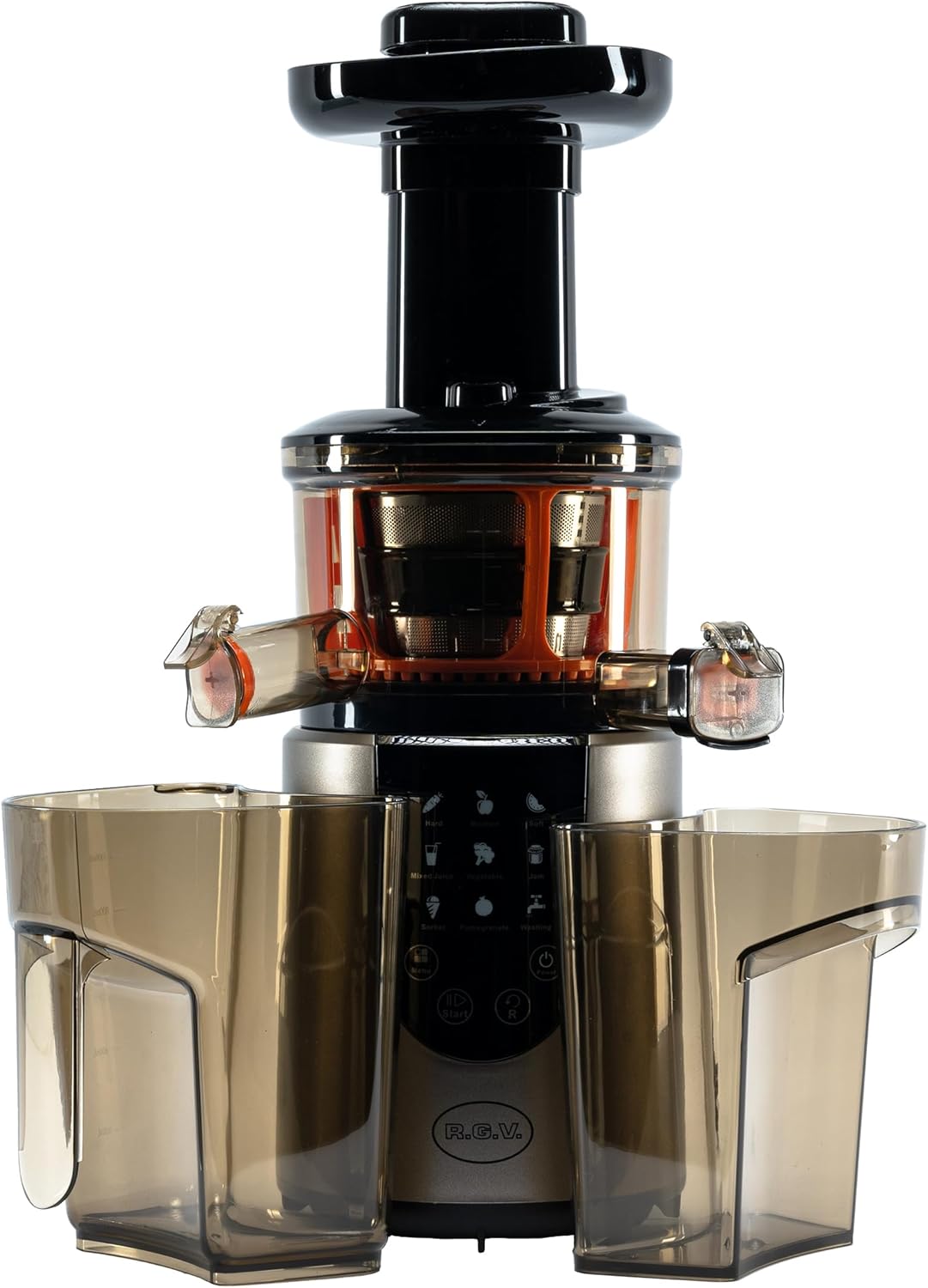 Sapcentrifuge – Slowjuicer – Sapmaker – Fruitpers – Juicer – Zilverkleurig – Digitaal Touchscreen – 3 Snelheden 45/50/55 TPM