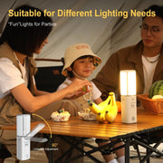 KLARUS CL2 multifunctionele campinglantaarn, 10000mAh oplaadbare campinglamp, 750 lumen opvouwbare campinglamp met 8 lichtstanden, IPX5 waterdichte LED-lantaarn voor tenten Outdoor Fishing Emergency