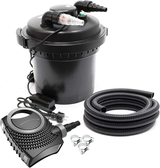 SunSun CPF-280 set - tot 8000l - UVC 11W - NEO3800 pomp slang vijverfilterset