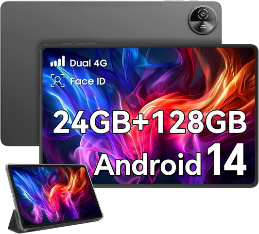 OSCAL Tablet 27,9 cm (11 inch), Android 14, 4G LTE + 5G WLAN, 24 GB RAM + 128 GB (2 TB uitbreidbaar) | 120 Hz HD-display | Octa-Core | 13 MP camera | pc-modus | Widevine L1 | GPS | accu 7700 mAh