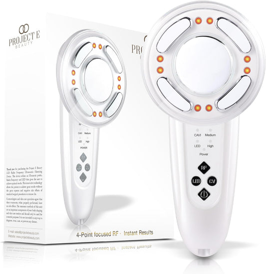 LED+ Radiofrequentie Slimming Therapie – Cavitatie Apparaat – Body Shaper – Lichaamsmassager – Vormgevend Apparaat – 3-In-1 Technologie – 3 Intensiteitsniveaus