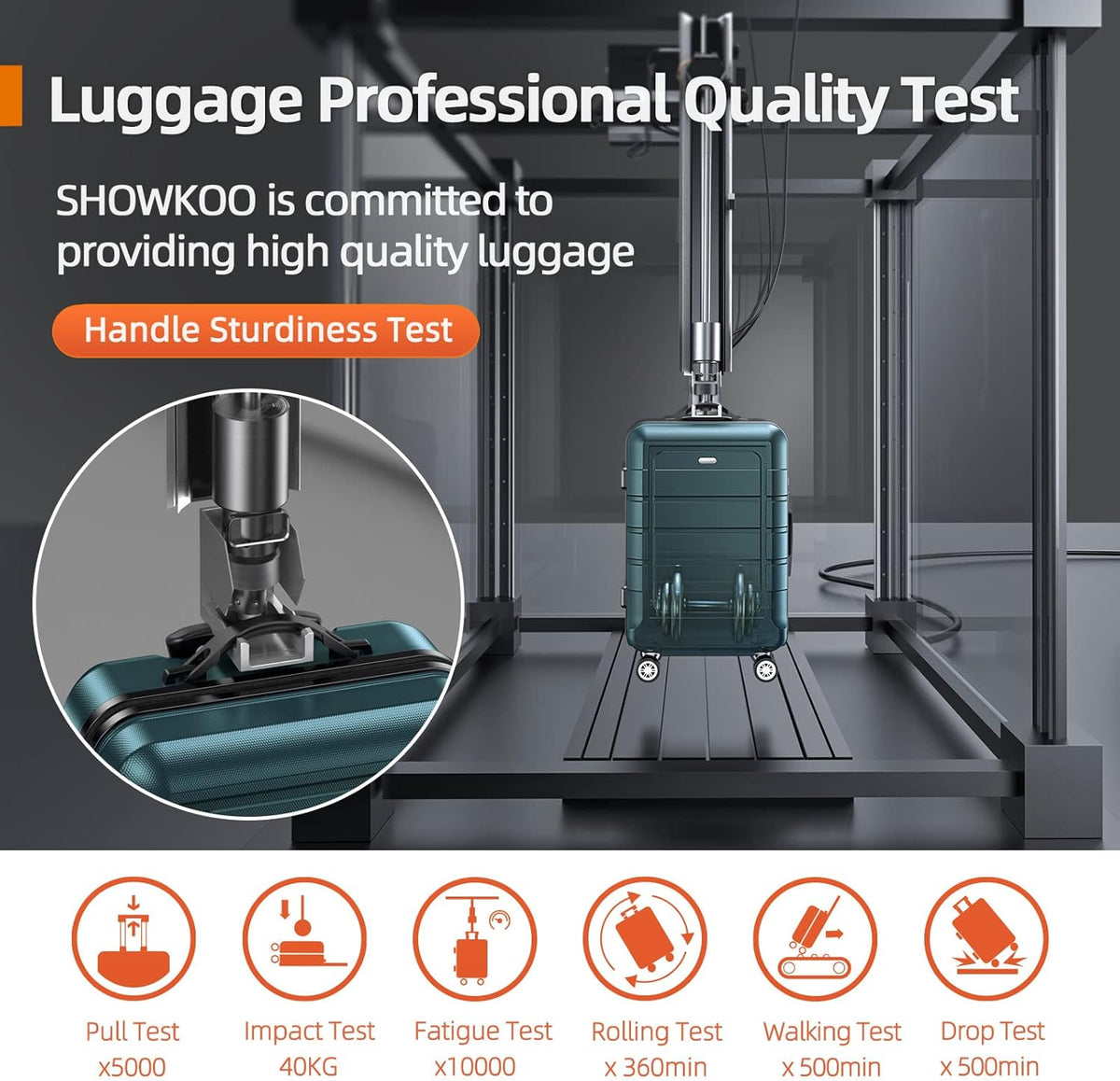 SHOWKOO Kofferset Uitbreidbaar Reiskoffer PC+ABS Hardschalige Carry on Lichtgewicht Duurzaam Trolley Reizen Cabine Koffer Bagage met Spinner Wielen TSA Slot