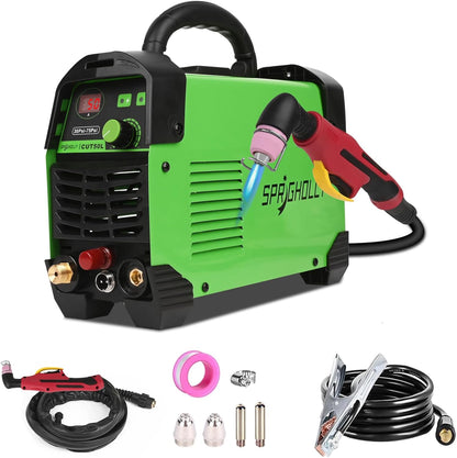 Krachtige plasmasnijder 240V 50A, HF Non-Touch Pilot Arc, 16 mm Max snijdikte, 12 mm Zuivere snede, Upgrade CUT50L