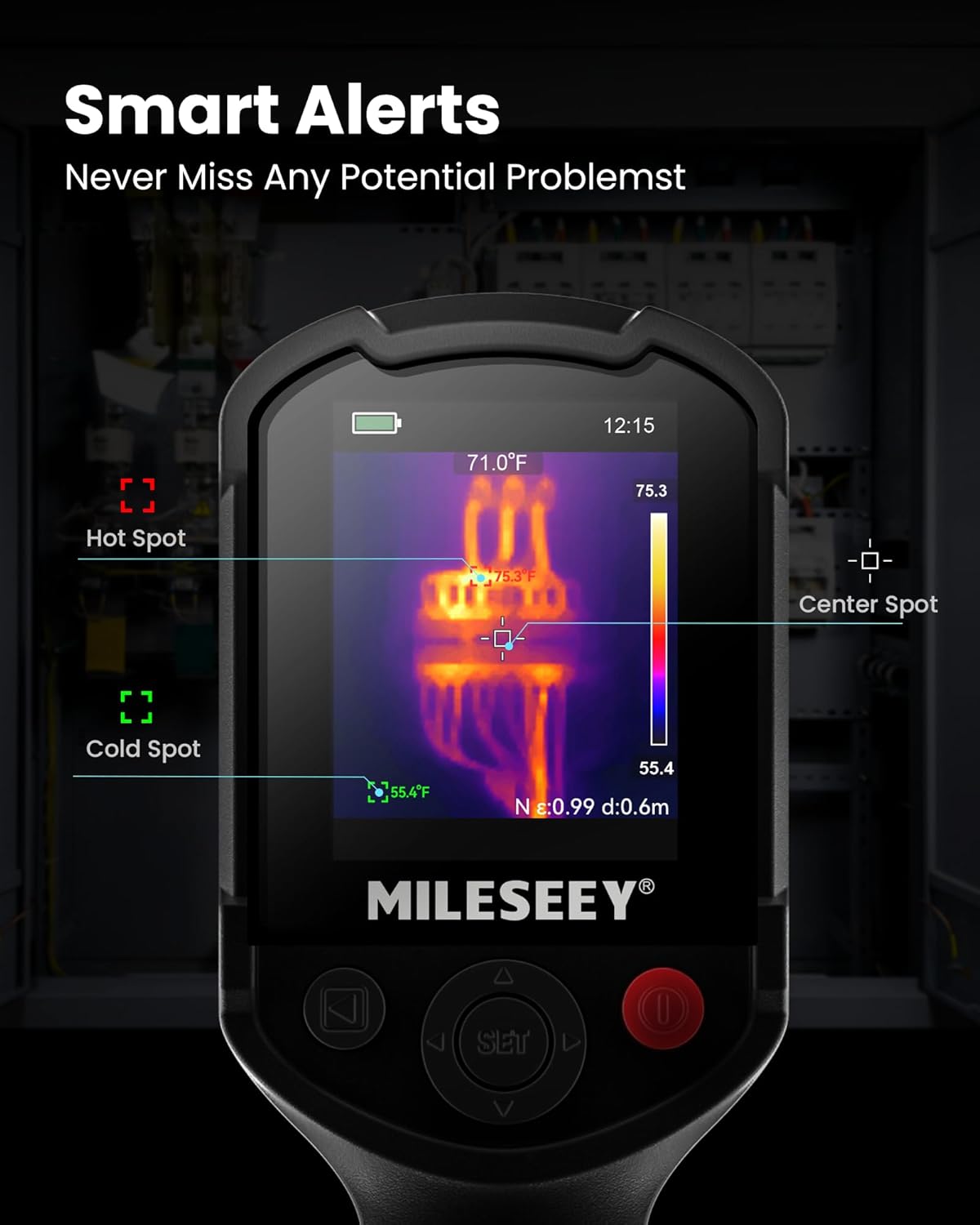 MiLESEEY warmtebeeldcamera, TR20 Pro draagbare infraroodcamera met een resolutie van 320 x 240, een verversingssnelheid van 50 Hz, draagbare infrarood warmtebeeldcamera met dubbele camera