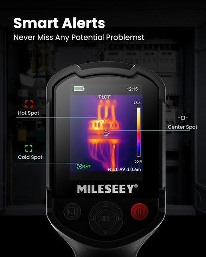 MiLESEEY warmtebeeldcamera, TR20 Pro draagbare infraroodcamera met een resolutie van 320 x 240, een verversingssnelheid van 50 Hz, draagbare infrarood warmtebeeldcamera met dubbele camera