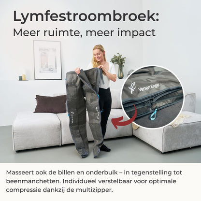 Venen Engel 6 Premium Recovery Boots 6 Massageprogramma’s – Medisch Gecertificeerd voor Veneuze & Lymfatische Aandoeningen – Behandeling van Cellulite – Aanvulling op Lymfedrainage