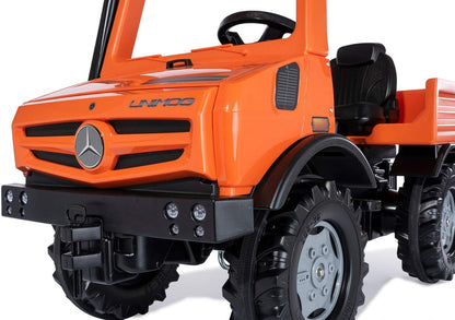 Rolly Toys Unimog Trappenauto, vanaf 3 jaar, met fluisterbanden en knipperlicht, voor kinderen vanaf 3 jaar, 038237