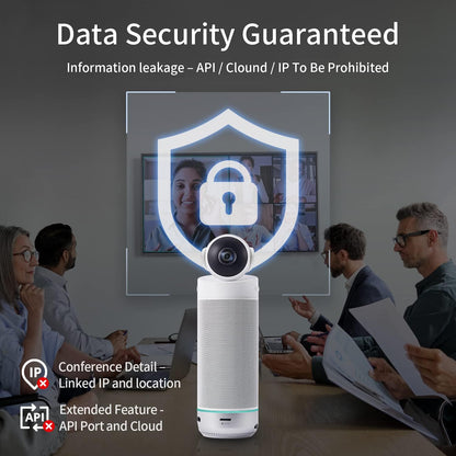 KanDao Meeting S - 1080p videoconferentiecamera voor pc/Mac/desktop, met geïntegreerd Android-systeem, gezichtsherkenning en audio-gebaseerde tracking, compatibel met Teams, Skype, Zoom.
