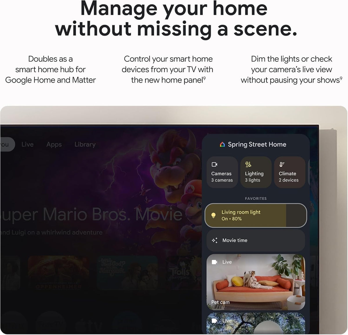 Google TV Streamer 4K – ontspannen entertainment door snelle streaming en afstandsbediening met spraakzoeken – films, series, live-uitzendingen en Netflix in 4K HDR – 32 GB opslagruimte – Porselein