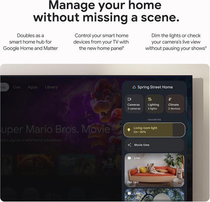 Google TV Streamer 4K – ontspannen entertainment door snelle streaming en afstandsbediening met spraakzoeken – films, series, live-uitzendingen en Netflix in 4K HDR – 32 GB opslagruimte – Porselein