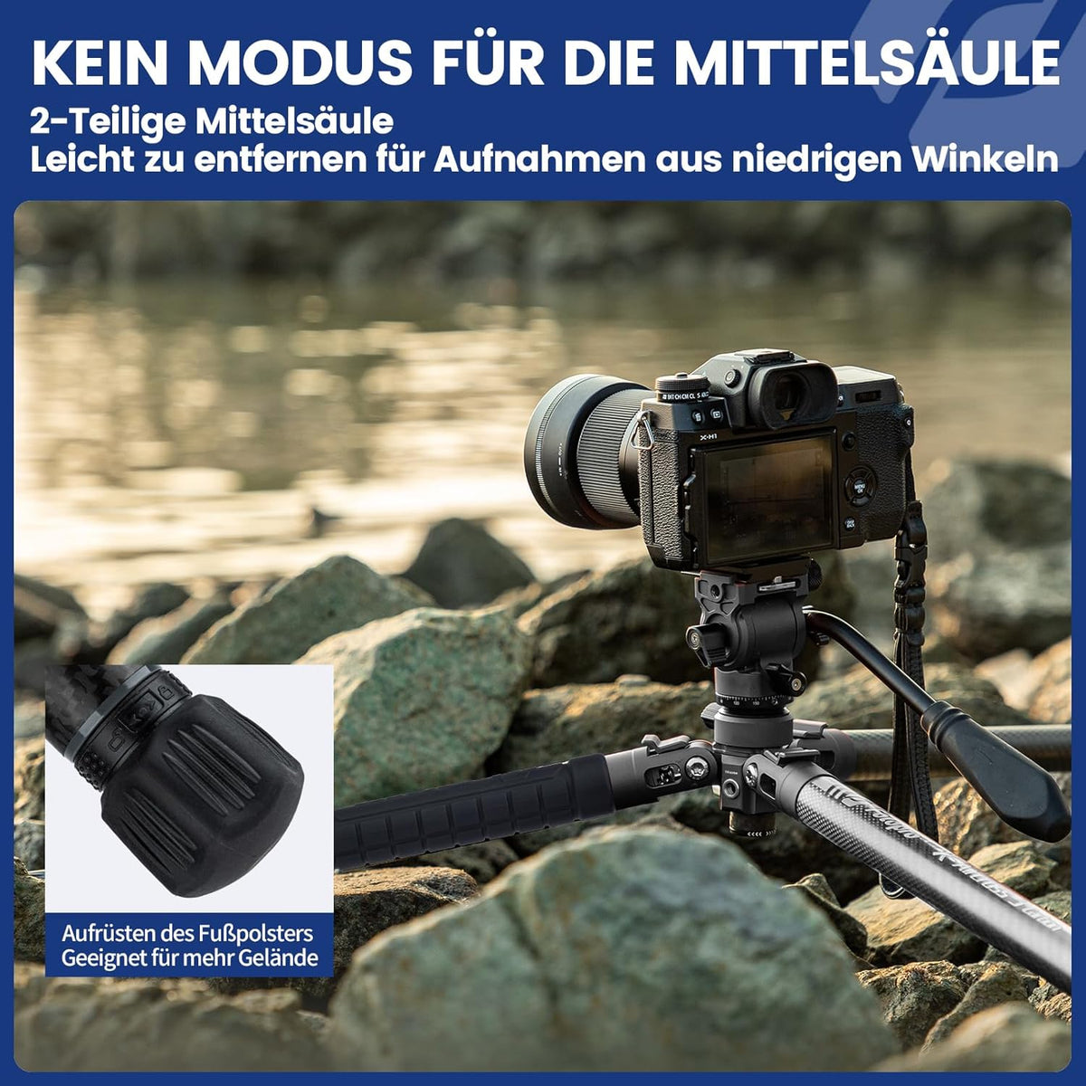 Videostatief – Camerastatief – Reisstatief – Fotostatief – Vlogstatief – Lichtgewicht 1,03 Kg – 3K Koolstofvezel Met Vloeistofkop