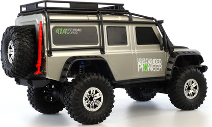 Amewi RC Dirt Climbing Pioneer SUV Crawler 4WD 1:10 RTR incl. afstandsbediening, accu en oplader, zilver