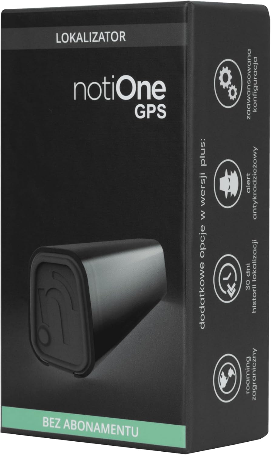 Tracker GPS basic notiOne® | Mini GPS Tracker voor voertuigen, motorfietsen, fietsen | Lokalizator zonder abonnement | Lange levensduur van de batterij | Gemaakt in Europa
