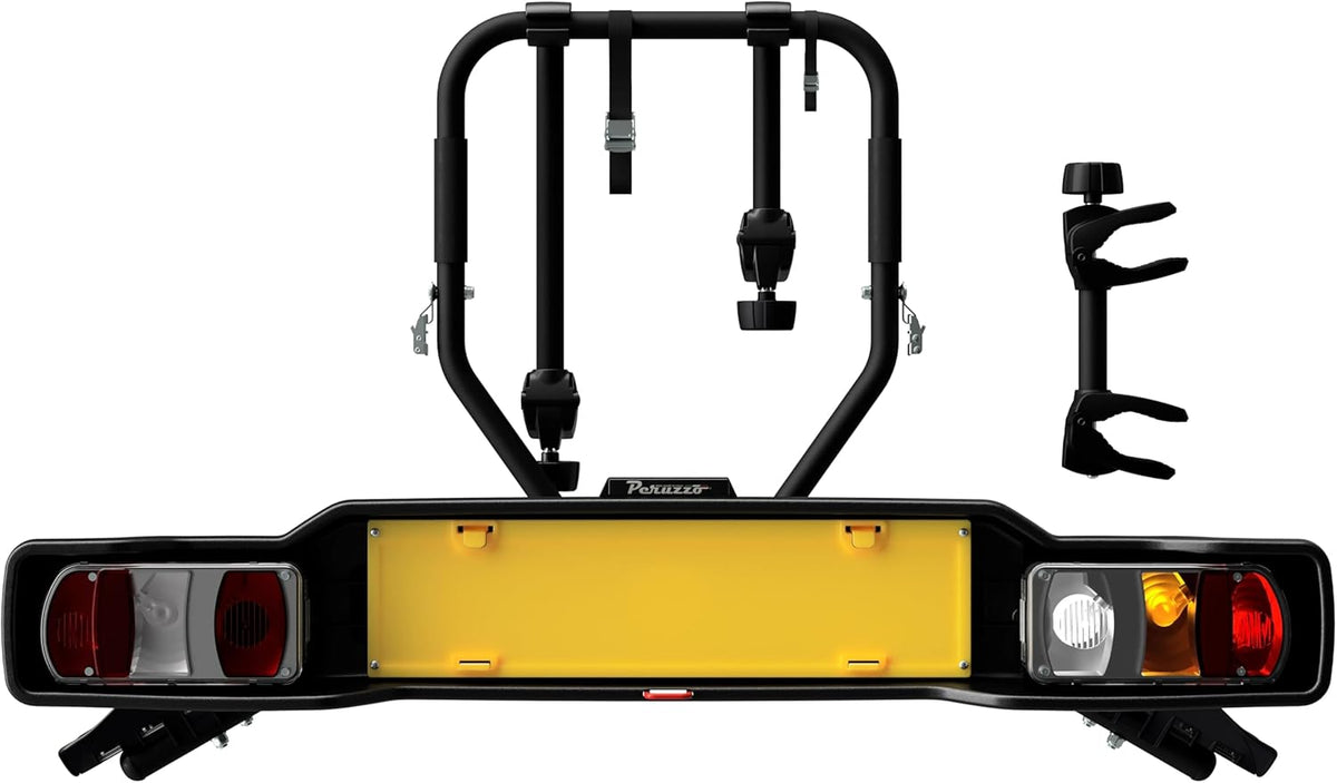 Peruzzo Siena 4 Bikes 668/4N – Universal Bicycle Carrier with Towbar for the Transport of Bikes with Maximum Safety and Compatibility - QUORE