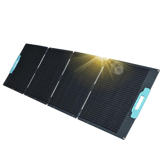 enjoy solar® opvouwbaar zonnepaneel Helios 200W 12V, 182mm zonnecellen met 10-busbar technologie – ideaal voor campers, balkoninstallaties, tuinhuisjes, boten en kamperen