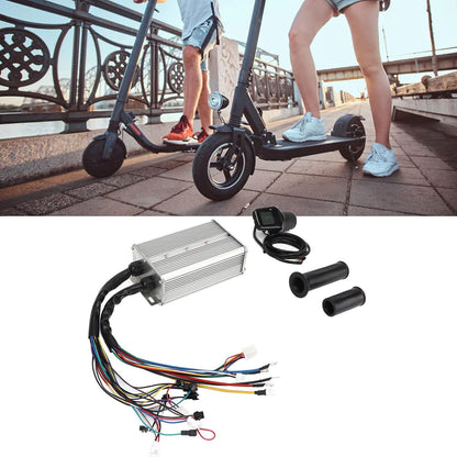 Topyond 48V 60V 1500W Electric Scooter Controller with S886 Half Twist Throttle Panel Set Electric Bike Conversion Kit for Electric Scooters