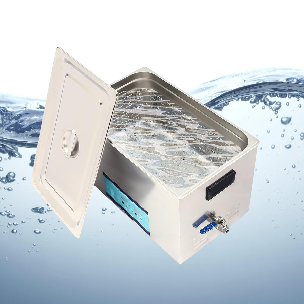 Ultrasone Reiniger – Professionele Reiniger – Ultrasoon Apparaat – 40 kHz Ultrasone Reiniger – Ontgassingsfunctie – 600 W Vermogen – 30 Liter Tankcapaciteit